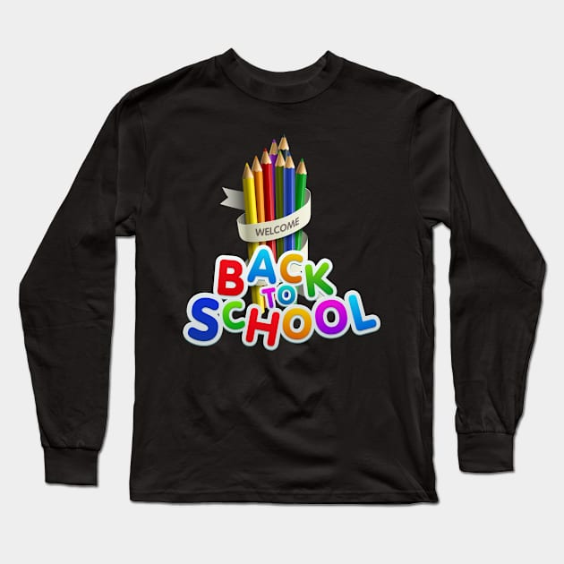 Back to school Long Sleeve T-Shirt by gold package